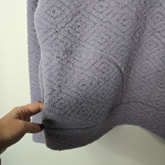 Prana Women's Size M Crestland Pullover Turtleneck Sweater Purple Poly Wool Blen - Picture 5 of 9